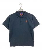 Heaven by Marc Jacobsヘブンバイマークジェイコブス）の古着「ダブルヘッドベア ポロシャツ　半袖シャツ」｜ブラック