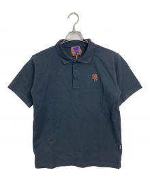 Heaven by Marc Jacobs（ヘブンバイマークジェイコブス）の古着「ダブルヘッドベア ポロシャツ　半袖シャツ」｜ブラック