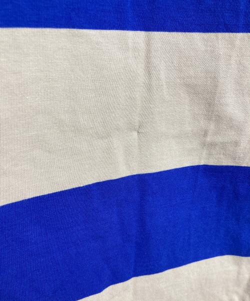 Heaven by Marc Jacobs（ヘブンバイマークジェイコブス）Heaven by Marc Jacobs (ヘブンバイマークジェイコブス) ダブルヘッドベア ポロシャツ　半袖シャツ　ボーダー ネイビー×ベージュ サイズ:Mの古着・服飾アイテム