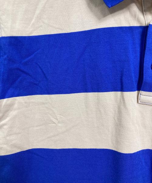 Heaven by Marc Jacobs（ヘブンバイマークジェイコブス）Heaven by Marc Jacobs (ヘブンバイマークジェイコブス) ダブルヘッドベア ポロシャツ　半袖シャツ　ボーダー ネイビー×ベージュ サイズ:Mの古着・服飾アイテム