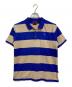 Heaven by Marc Jacobs（ヘブンバイマークジェイコブス）の古着「ダブルヘッドベア ポロシャツ　半袖シャツ　ボーダー」｜ネイビー×ベージュ