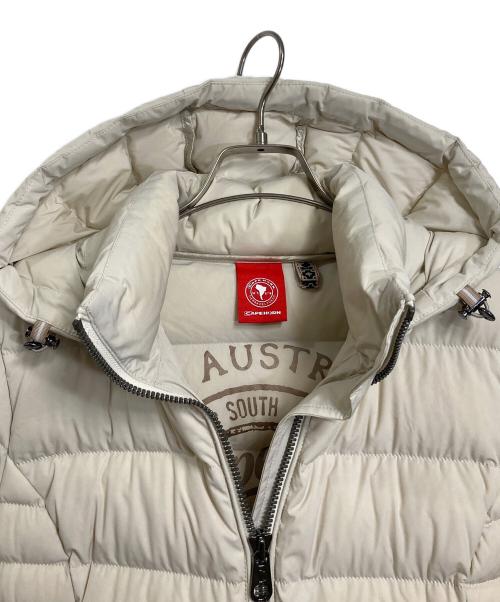 CAPE HORN（ケープホーン）CAPE HORN (ケープホーン) ダウンコート ナチュラルシェイプ ストレッチダウン　ロングコート　ロングダウンコート　アウター　ダブルジップ アイボリー サイズ:42の古着・服飾アイテム