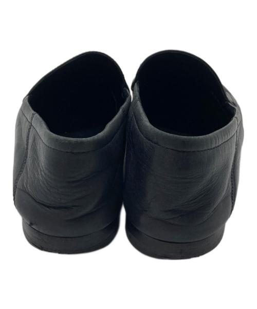 GUCCI（グッチ）GUCCI (グッチ) Horsebit Leather Loafers ホースビット レザーローファー　イタリア製 ブラック サイズ:37の古着・服飾アイテム