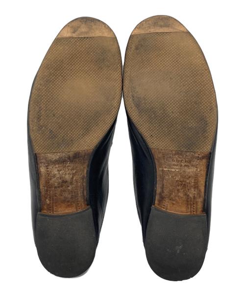 GUCCI（グッチ）GUCCI (グッチ) Horsebit Leather Loafers ホースビット レザーローファー　イタリア製 ブラック サイズ:37の古着・服飾アイテム