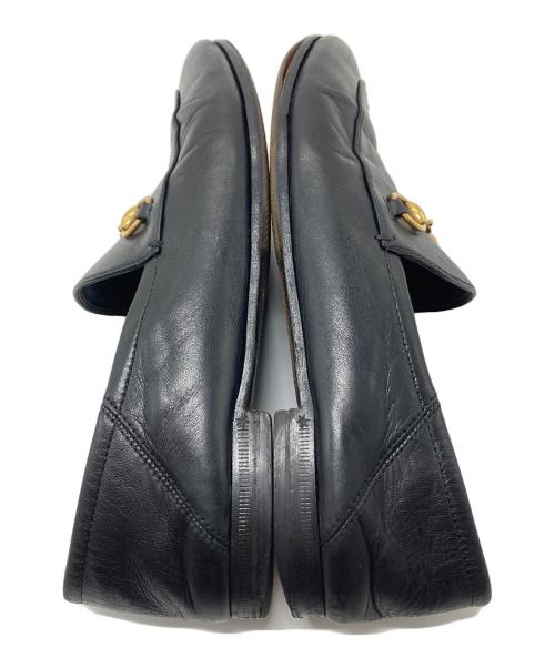 GUCCI（グッチ）GUCCI (グッチ) Horsebit Leather Loafers ホースビット レザーローファー　イタリア製 ブラック サイズ:37の古着・服飾アイテム