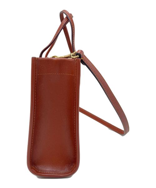 COACH（コーチ）COACH (コーチ) ミニカシントートバッグ　ミニバッグ　ハンドバッグ　トートバッグ ブラウン サイズ:実寸参照の古着・服飾アイテム