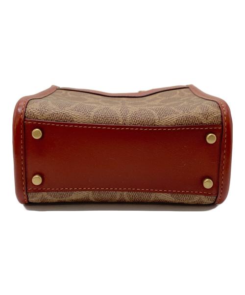 COACH（コーチ）COACH (コーチ) ミニカシントートバッグ　ミニバッグ　ハンドバッグ　トートバッグ ブラウン サイズ:実寸参照の古着・服飾アイテム