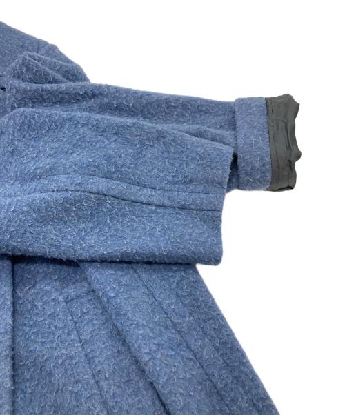 Demi-Luxe Beams（デミルクス ビームス）Demi-Luxe BEAMS (デミルクス ビームス) ナッピングウール ダブルブレストコート スカイブルー サイズ:36の古着・服飾アイテム