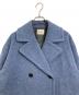 Demi-Luxe BEAMS (デミルクス ビームス) ナッピングウール ダブルブレストコート スカイブルー サイズ:36：7000円
