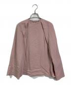 BACCAバッカ）の古着「ジョーゼットサテン 2WAYポンチョブラウス」｜ピンク