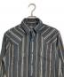 RRL (ダブルアールエル) ストライプ ウエスタンシャツ コンチョボタン ブラック サイズ:XS：100000円