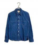 RRLダブルアールエル）の古着「インディゴドットシャツ　コットンシャツ」｜インディゴ