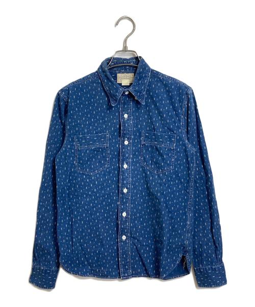 RRL（ダブルアールエル）RRL (ダブルアールエル) インディゴドットシャツ　コットンシャツ インディゴ サイズ:1の古着・服飾アイテム