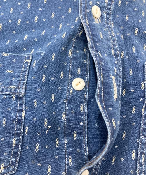 RRL（ダブルアールエル）RRL (ダブルアールエル) インディゴドットシャツ　コットンシャツ インディゴ サイズ:1の古着・服飾アイテム