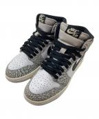 NIKEナイキ）の古着「ORDAN BRAND GS Air Jordan 1 High OG White Cement  エアジョーダン1 ハイ OG 'ホワイト セメント'」｜グレー×ブラック