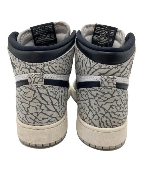 NIKE（ナイキ）NIKE (ナイキ) ORDAN BRAND GS Air Jordan 1 High OG White Cement  エアジョーダン1 ハイ OG 'ホワイト セメント'  グレー×ブラック サイズ: US5の古着・服飾アイテム
