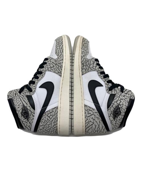 NIKE（ナイキ）NIKE (ナイキ) ORDAN BRAND GS Air Jordan 1 High OG White Cement  エアジョーダン1 ハイ OG 'ホワイト セメント'  グレー×ブラック サイズ: US5の古着・服飾アイテム