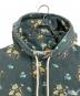 KITH (キス) 22SS Botanical Floral Hoodie ヴィンテージ加工パーカー　ボタニカルフローラルパーカー　花柄 グリーン サイズ:実寸参照：11000円