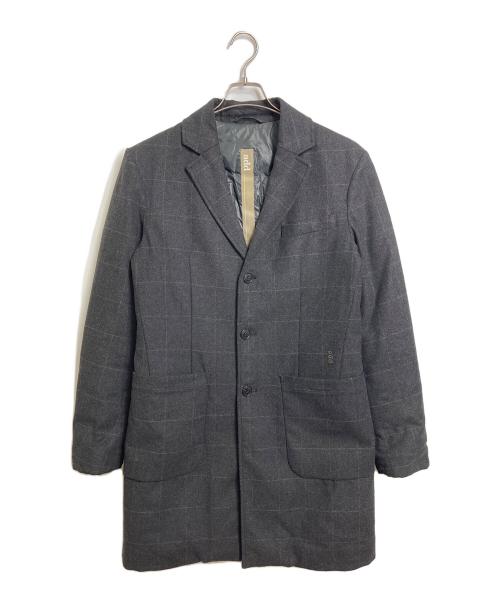 add（エーディーディー）ADD (エーディーディー) チェスターウールダウンコート　ダウンコート　チェスターコート グレー サイズ:46の古着・服飾アイテム