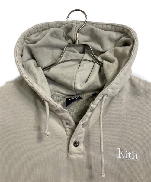 KITH（キス）KITH (キス) スナップボタンパーカー　フーディ グレー サイズ:Mの古着・服飾アイテム