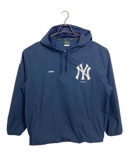 F.C.R.B.（エフシーレアルブリストル）F.C.R.B. (エフシーレアルブリストル) MLB TOUR PACKABLE ANORAK   MLBツアーパッカブルアノラックパーカー ネイビー サイズ:Lの古着・服飾アイテム