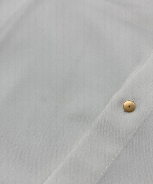 CULLNI（クルニ）CULLNI (クルニ) Ribbon Tie Shirt  リボンタイシャツ　半袖シャツ　日本製 ホワイト サイズ:2の古着・服飾アイテム