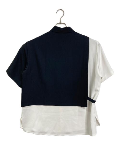 CULLNI（クルニ）CULLNI (クルニ) ドッキングシャツ　半袖シャツ　デザインシャツ　日本製 ブラック サイズ:1の古着・服飾アイテム