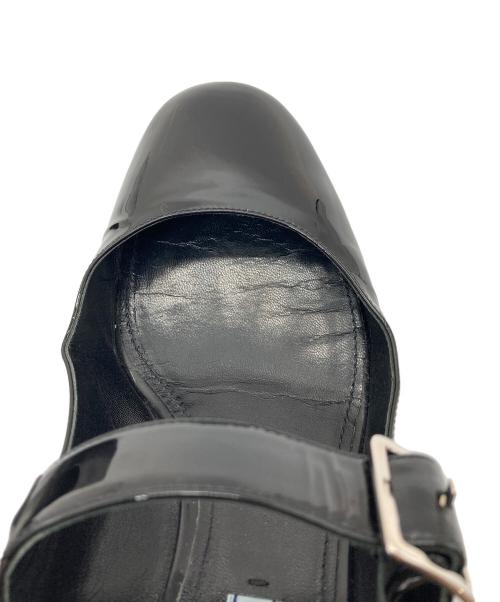 PRADA（プラダ）PRADA (プラダ) エナメル メリージェーン パンプス　イタリア製　セレモニー ブラック サイズ:38の古着・服飾アイテム