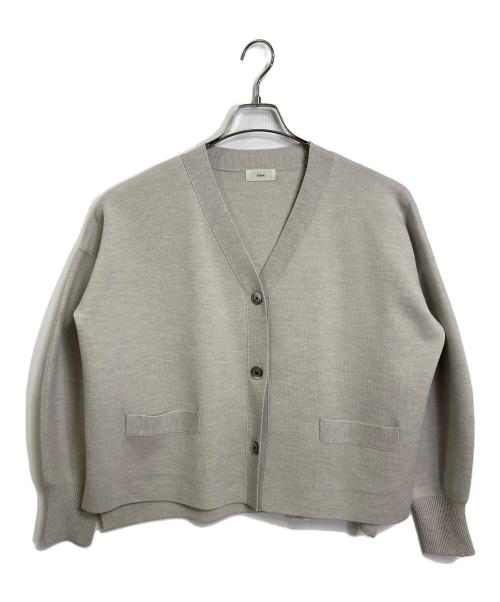 IENA（イエナ）IENA (イエナ) スーパーファインスムース ショートカーディガン　カーディガン ピンク サイズ:実寸参照の古着・服飾アイテム