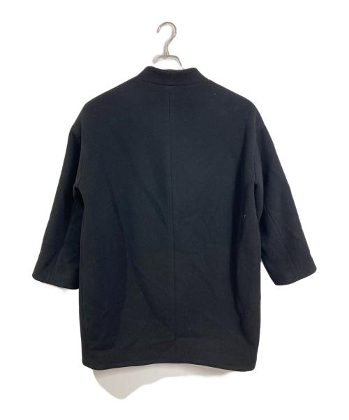 journal standard L'essage（ジャーナルスタンダード レサージュ）journal standard L'essage (ジャーナルスタンダード レサージュ) コクーンミドルコート2  アウター　ミドル丈 ブラック サイズ:FREEの古着・服飾アイテム