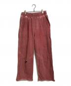THUG CLUBサグ クラブ）の古着「スウェットパンツ　コットンパンツ」｜レッド