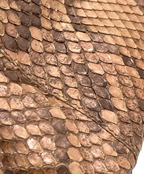 TOD'S（トッズ）TOD'S (トッズ) ワンショルダーバッグ パイソン　ハンドバッグ ブラウン サイズ:実寸参照の古着・服飾アイテム