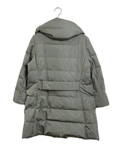 HANAE MORI（ハナエモリ）HANAE MORI (ハナエモリ) ショールカラーダウンコート　ロングコート グリーン サイズ:Mの古着・服飾アイテム