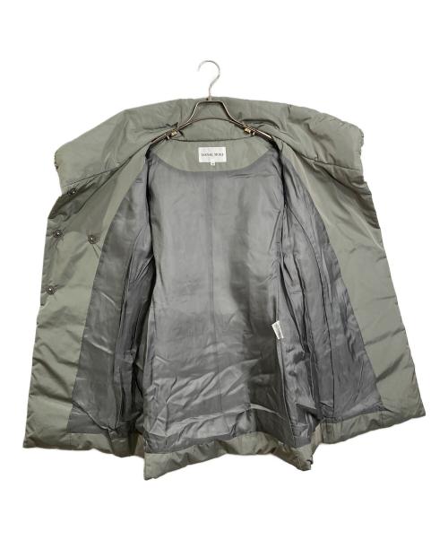 HANAE MORI（ハナエモリ）HANAE MORI (ハナエモリ) ショールカラーダウンコート　ロングコート グリーン サイズ:Mの古着・服飾アイテム