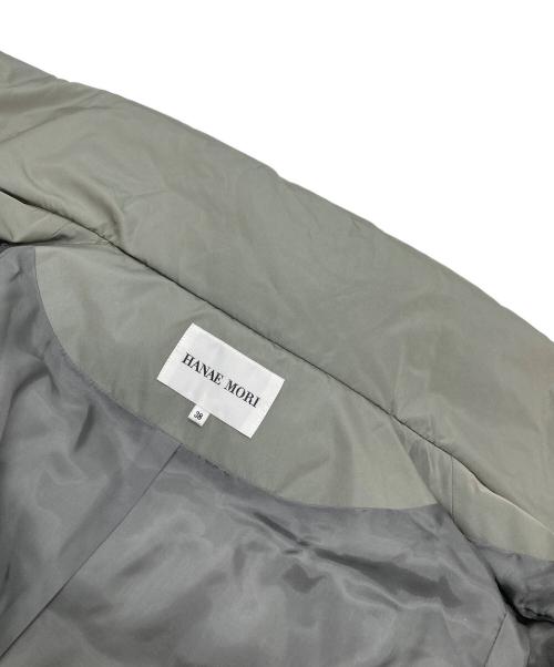 HANAE MORI（ハナエモリ）HANAE MORI (ハナエモリ) ショールカラーダウンコート　ロングコート グリーン サイズ:Mの古着・服飾アイテム