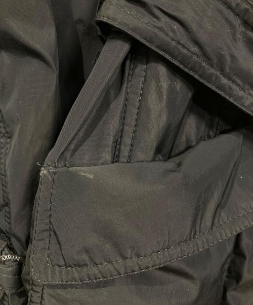 ARMANI EXCHANGE（アルマーニ エクスチェンジ）ARMANI EXCHANGE (アルマーニ エクスチェンジ) 中綿コート　ロングコート　アウター ブラック サイズ:40の古着・服飾アイテム