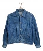 AURALEEオーラリー）の古着「Selvedge Faded Light Denim Blouson  デニムブルゾン　デニムジャケット　アウター　ライトアウター　日本製」｜ブルー