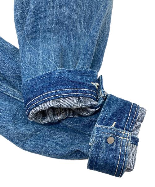 AURALEE（オーラリー）AURALEE (オーラリー) Selvedge Faded Light Denim Blouson  デニムブルゾン　デニムジャケット　アウター　ライトアウター　日本製 ブルー サイズ:5の古着・服飾アイテム