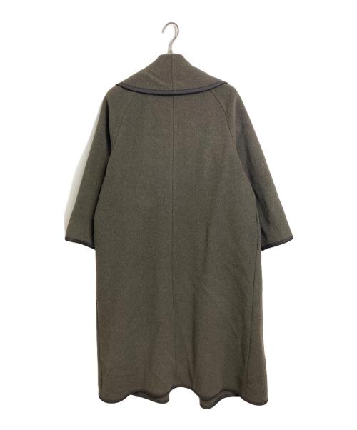 BABYLONE（バビロン）BABYLONE (バビロン) MENTECO ガウンコート　2ポケット オリーブ サイズ:FREEの古着・服飾アイテム