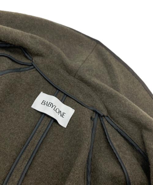 BABYLONE（バビロン）BABYLONE (バビロン) MENTECO ガウンコート　2ポケット オリーブ サイズ:FREEの古着・服飾アイテム