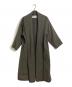 BABYLONE（バビロン）の古着「MENTECO ガウンコート　2ポケット」｜オリーブ