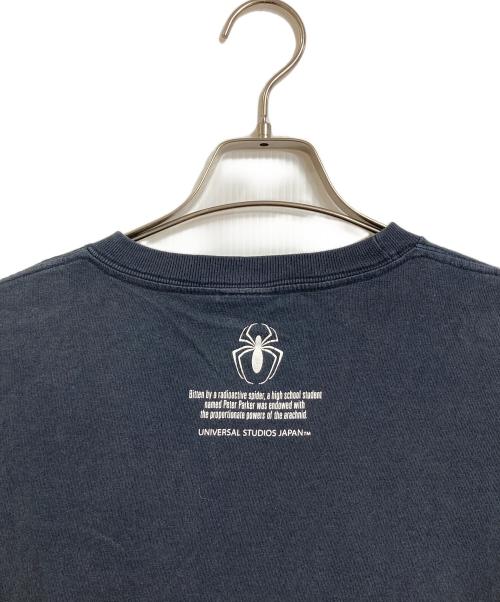 UNIVERSAL STUDIOS JAPAN（ユニバーサルスタジオジャパン）UNIVERSAL STUDIOS JAPAN (ユニバーサルスタジオジャパン) 【古着】00’S ムービーTシャツ 長袖　ロングスリーブカットソー　スパイダーマン　MARVEL  2000年代 ブラック サイズ:Mの古着・服飾アイテム