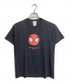 UNIVERSAL STUDIOS JAPANユニバーサルスタジオジャパン）の古着「【古着】90’S スパイダーマン ヴィンテージTシャツ　1999年 MARVELコピーライター有 メキシコ製」｜ブラック