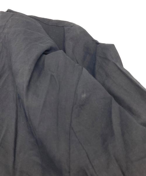 theory（セオリー）theory (セオリー) リネンノーカラージャケット ブラック サイズ:Lの古着・服飾アイテム