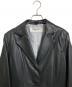 中古・古着 BALMAIN (バルマン) フォックスファー付きラムレザーコート ブラック サイズ:11：15000円