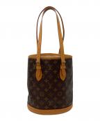 LOUIS VUITTONルイ ヴィトン）の古着「ショルダーバッグ　ハンドバッグ　モノグラム　バケットPM USA製」｜ブラウン