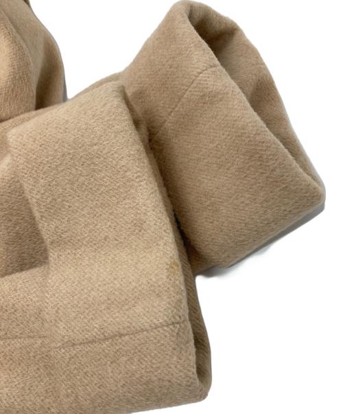 MaxMara（マックスマーラ）MaxMara (マックスマーラ) アンゴラ混キャメルショートコート　キャメル×ウール×アンゴラ ベージュ サイズ:42の古着・服飾アイテム