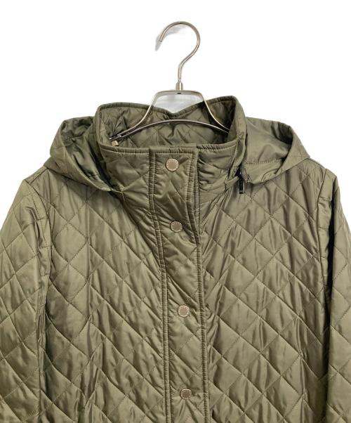 MACKINTOSH LONDON（マッキントッシュ ロンドン）MACKINTOSH LONDON (マッキントッシュ ロンドン) 裏チェックキルティングジャケット　フードキルティングジャケット オリーブ サイズ:38の古着・服飾アイテム