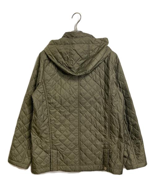 MACKINTOSH LONDON（マッキントッシュ ロンドン）MACKINTOSH LONDON (マッキントッシュ ロンドン) 裏チェックキルティングジャケット　フードキルティングジャケット オリーブ サイズ:38の古着・服飾アイテム
