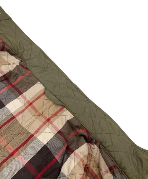 MACKINTOSH LONDON（マッキントッシュ ロンドン）MACKINTOSH LONDON (マッキントッシュ ロンドン) 裏チェックキルティングジャケット　フードキルティングジャケット オリーブ サイズ:38の古着・服飾アイテム